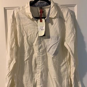 NWT Z-brand linen button down